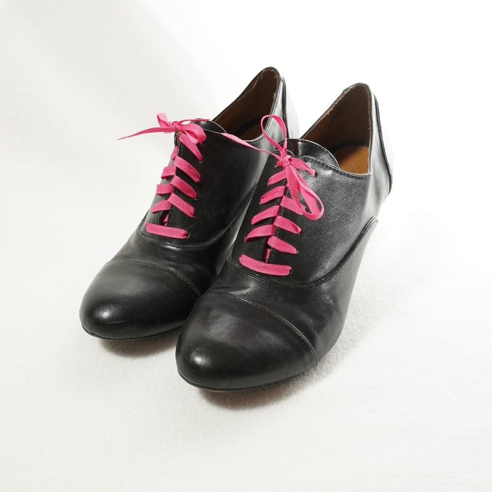 Black Heeled Oxfords